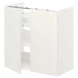IKEA ENHET(193.236.46) умывальник с пол/дверью, белый