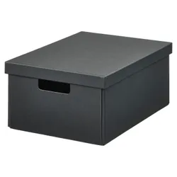 IKEA FJÄDERHARV(805.968.88) Контейнер с крышкой, антрацит