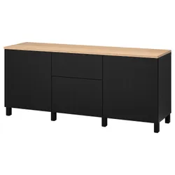 IKEA BESTÅ(394.404.61) поєднання з ящиками, чорно-бурий / Lappviken / Stubbarp чорно-бурий