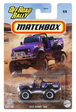 MATCHBOX CAR OFF ROAD RALLY 4/6 1976 Scout 4x4 HVT04