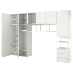IKEA PLATSA (894.325.00) шкаф 9 дверей + 3 ящика, белый / Фоннес белый