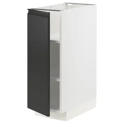 IKEA METOD(094.928.90) шафа/полиці, білий/Upplöv матовий антрацит