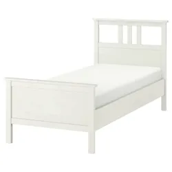 IKEA HEMNES(694.949.14) каркас ліжка, біла пляма/Lindbåden