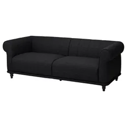 IKEA VISKAFORS(094.433.62) 3-местный диван, Лейде антрацит / коричневый