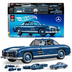 Набор коллекционных фигурок Mattel Brick Shop Hot Wheels Mercedes-Benz 300 SL HWW25