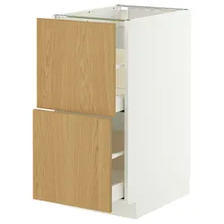 IKEA METOD / MAXIMERA(996.003.38) STJ 2FR/2W смотрит, белый/синарп вокруг дуба