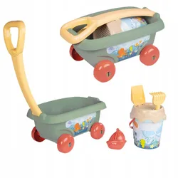 SMOBY Sand Set Тележка Ведро Грабли Экологические