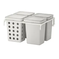 IKEA Контейнер для мусора HÅLLBAR (ИКЕА ХОЛЛБАР) 393.089.23