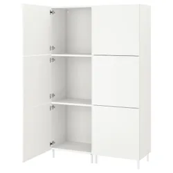 IKEA PLATSA (493.879.91) шафа 6 дверей, білий / Фоннес білий