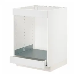 IKEA METOD / MAXIMERA (494.094.79) стол для диска + плита с ящиками, белый / Стенсунд белый
