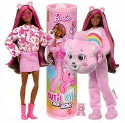 Лялька Barbie Cutie Reveal Care Bears у костюмі ведмедика Happy Heart JCN95
