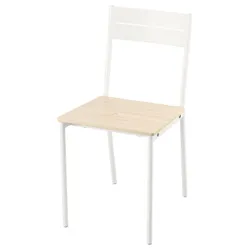 IKEA BUSLÄTT(906.011.39) стул, белая/сосна