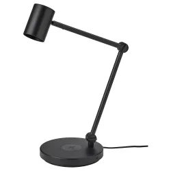 IKEA NYMÅNE  Заряженная настольная лампа индукционная, антрацит (904.777.43)