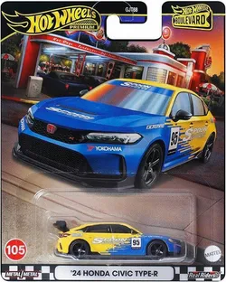 HOT WHEELS PREMIUM BOULEVARD #105 '24 Honda Civic Type-R HRT61