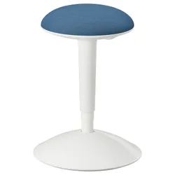 IKEA NILSERIK(705.406.46) настольный стул, белый/Виссле темно-синий