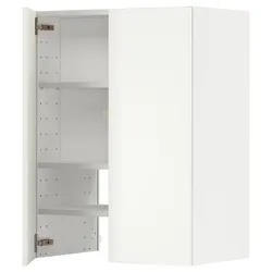 IKEA METOD(895.045.25) шафа з витяжкою та полицею/дверями, білий/Хавсторп бежевий