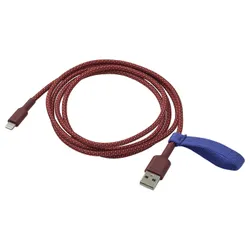 IKEA LILLHULT(006.176.96) USB-A на молнии, Темно -красный