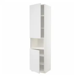 IKEA METOD (794.695.89) шестой высокий микро 2д/половина, белый / Стенсунд белый