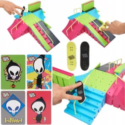 СКЕЙТ-ПАРК FINGERBOARD NEON MEGA RAMP 2 СКЕЙТБОРДА + КАРТЫ TECH DECK