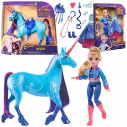 UNICORN ACADEMY ISABEL МАСКАРАДНАЯ КУКЛА И ЕДИНОРОГ РЕКА + АКСЕССУАРЫ