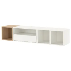 IKEA EKET(295.809.99) Телевізійне кабінет, hifi, Білий/дуб, пофарбований у білий