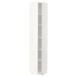 IKEA METOD(895.073.12) высокий шкаф/полки, белый/Вальстена белый