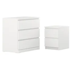 IKEA MALM(294.834.13) мебель для спальни, гарнитур 2 шт., белый