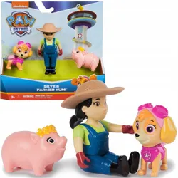 PAW PATROL HERO PUP CORE SKYE BRAVE DOGS ФИГУРКИ ФЕРМЕР ЮМИ И СВИНКА