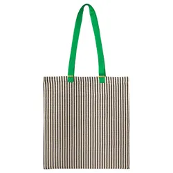 IKEA MÄVINN(206.151.30) сумка, зелений/смугастий білий/чорний