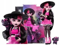 Лялька Дракулаура з серії Monster High + аксесуари + домашній улюбленець Граф Летюча миша HRP64