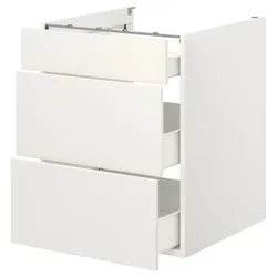 IKEA ENHET(093.209.88) нижня шафа / 3 ящики, білий