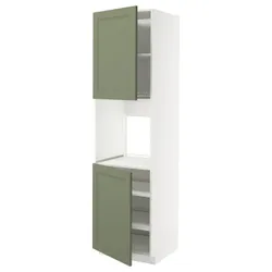 IKEA METOD(995.182.92) Sza St Piek 2 др/половина, Biały/Axstad Greya -green