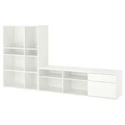 IKEA VIHALS(495.211.12) Комбинация телевизора и полки, белый