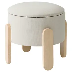 IKEA FÖRLUNDA(305.527.64) пуф, с контейнером/виктором бежевым