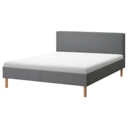 IKEA NARRÖN(505.561.05) каркас кровати с обивкой, Серый