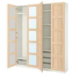 IKEA PAX / BERGSBO(895.011.88) Комбинация гардероба, Имитация белого/зеркального окрашенного дуба