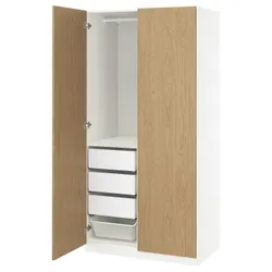 IKEA PAX / STORKLINTA(996.091.31) Комбинация гардероба, Белый/имит. дуб