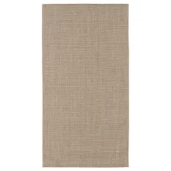 IKEA VODSKOV(405.123.72) килимок гладкий, натуральний / світло-сірий