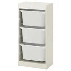IKEA TROFAST (792.285.71) стелаж з контейнерами, білий / білий