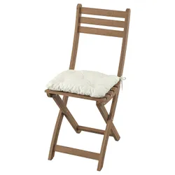 IKEA ASKHOLMEN(995.753.05) Стул, сад, Складывание темно -коричневого/куддарны светло -серого серого