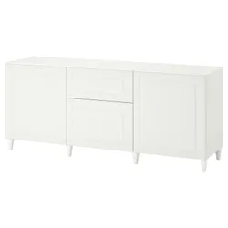 IKEA BESTÅ(494.126.79) комбинация с выдвижными ящиками, белый / Смевикен / Каббарп белый