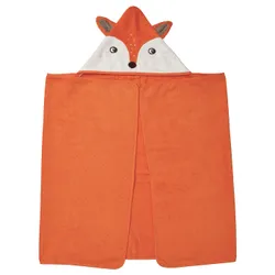 IKEA BRUMMIG(805.211.81) полотенце с капюшоном, форма лисы/оранжевый