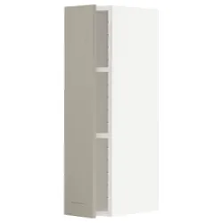 IKEA METOD(194.548.35) навесной шкаф с полками, белый / Стенсунд бежевый