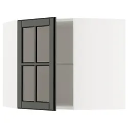 IKEA METOD(695.788.62) Нарго с половиной/стеклом, Biały/Bodbyn Black