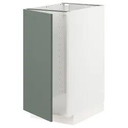 IKEA METOD(194.581.88) кабінет stj. для раковини / сорт. відходи, білий / Бодарп сіро-зелений