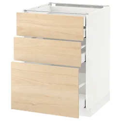IKEA METOD / MAXIMERA(892.158.32) sz stj 3fr / 2n / wed / w szu, білий / Askersund світлий попелястий малюнок