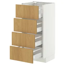 IKEA METOD / MAXIMERA(896.016.92) Она ST 4FR/4SZU, белый/синарп вокруг дуба