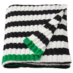 IKEA MOSSMOTT(805.821.17) плед, черный/белый