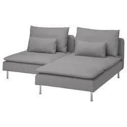 IKEA SÖDERHAMN (294.521.00) 2-місний диван з диваном, Сірий тонер