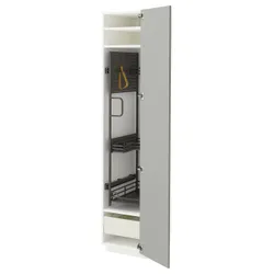 IKEA METOD / MAXIMERA(395.742.38) High Cabinet/Interior Inn, Biały/Havstorp Light Grey